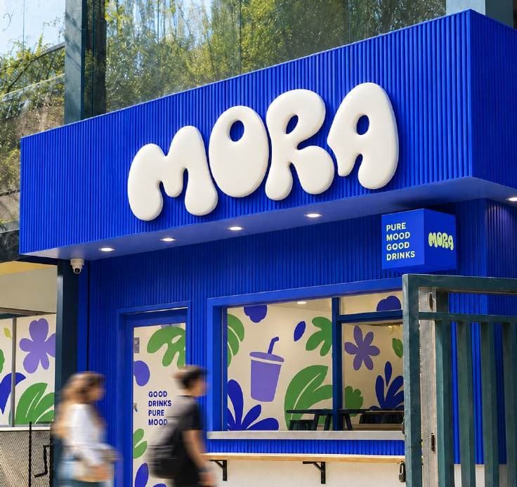MORA brand identity board — Dream Better. Feel Brighter.